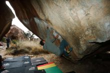 Bouldering in Hueco Tanks on 03/10/2019 with Blue Lizard Climbing and Yoga

Filename: SRM_20190310_1130210.jpg
Aperture: f/5.6
Shutter Speed: 1/250
Body: Canon EOS-1D Mark II
Lens: Canon EF 16-35mm f/2.8 L