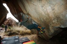 Bouldering in Hueco Tanks on 03/10/2019 with Blue Lizard Climbing and Yoga

Filename: SRM_20190310_1130260.jpg
Aperture: f/5.6
Shutter Speed: 1/250
Body: Canon EOS-1D Mark II
Lens: Canon EF 16-35mm f/2.8 L