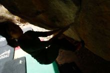 Bouldering in Hueco Tanks on 03/10/2019 with Blue Lizard Climbing and Yoga

Filename: SRM_20190310_1131220.jpg
Aperture: f/5.6
Shutter Speed: 1/250
Body: Canon EOS-1D Mark II
Lens: Canon EF 16-35mm f/2.8 L