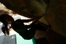 Bouldering in Hueco Tanks on 03/10/2019 with Blue Lizard Climbing and Yoga

Filename: SRM_20190310_1131221.jpg
Aperture: f/5.6
Shutter Speed: 1/250
Body: Canon EOS-1D Mark II
Lens: Canon EF 16-35mm f/2.8 L