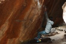 Bouldering in Hueco Tanks on 03/10/2019 with Blue Lizard Climbing and Yoga

Filename: SRM_20190310_1133460.jpg
Aperture: f/2.8
Shutter Speed: 1/320
Body: Canon EOS-1D Mark II
Lens: Canon EF 50mm f/1.8 II