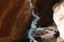 Bouldering in Hueco Tanks on 03/10/2019 with Blue Lizard Climbing and Yoga

Filename: SRM_20190310_1133561.jpg
Aperture: f/2.8
Shutter Speed: 1/400
Body: Canon EOS-1D Mark II
Lens: Canon EF 50mm f/1.8 II