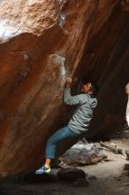 Bouldering in Hueco Tanks on 03/10/2019 with Blue Lizard Climbing and Yoga

Filename: SRM_20190310_1133591.jpg
Aperture: f/2.8
Shutter Speed: 1/400
Body: Canon EOS-1D Mark II
Lens: Canon EF 50mm f/1.8 II