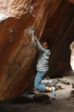 Bouldering in Hueco Tanks on 03/10/2019 with Blue Lizard Climbing and Yoga

Filename: SRM_20190310_1134011.jpg
Aperture: f/2.8
Shutter Speed: 1/400
Body: Canon EOS-1D Mark II
Lens: Canon EF 50mm f/1.8 II