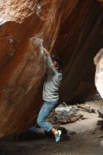 Bouldering in Hueco Tanks on 03/10/2019 with Blue Lizard Climbing and Yoga

Filename: SRM_20190310_1134020.jpg
Aperture: f/2.8
Shutter Speed: 1/400
Body: Canon EOS-1D Mark II
Lens: Canon EF 50mm f/1.8 II