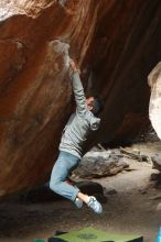 Bouldering in Hueco Tanks on 03/10/2019 with Blue Lizard Climbing and Yoga

Filename: SRM_20190310_1134041.jpg
Aperture: f/2.8
Shutter Speed: 1/400
Body: Canon EOS-1D Mark II
Lens: Canon EF 50mm f/1.8 II