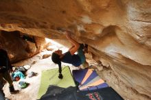 Bouldering in Hueco Tanks on 03/10/2019 with Blue Lizard Climbing and Yoga

Filename: SRM_20190310_1205590.jpg
Aperture: f/4.0
Shutter Speed: 1/160
Body: Canon EOS-1D Mark II
Lens: Canon EF 16-35mm f/2.8 L