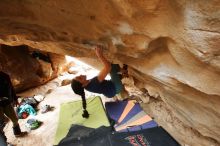 Bouldering in Hueco Tanks on 03/10/2019 with Blue Lizard Climbing and Yoga

Filename: SRM_20190310_1205591.jpg
Aperture: f/4.0
Shutter Speed: 1/160
Body: Canon EOS-1D Mark II
Lens: Canon EF 16-35mm f/2.8 L