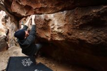 Bouldering in Hueco Tanks on 03/10/2019 with Blue Lizard Climbing and Yoga

Filename: SRM_20190310_1225320.jpg
Aperture: f/4.0
Shutter Speed: 1/320
Body: Canon EOS-1D Mark II
Lens: Canon EF 16-35mm f/2.8 L