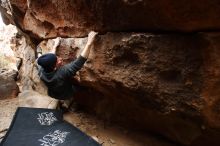 Bouldering in Hueco Tanks on 03/10/2019 with Blue Lizard Climbing and Yoga

Filename: SRM_20190310_1225380.jpg
Aperture: f/4.0
Shutter Speed: 1/250
Body: Canon EOS-1D Mark II
Lens: Canon EF 16-35mm f/2.8 L