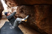 Bouldering in Hueco Tanks on 03/10/2019 with Blue Lizard Climbing and Yoga

Filename: SRM_20190310_1225510.jpg
Aperture: f/4.0
Shutter Speed: 1/200
Body: Canon EOS-1D Mark II
Lens: Canon EF 16-35mm f/2.8 L