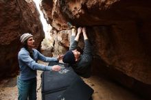 Bouldering in Hueco Tanks on 03/10/2019 with Blue Lizard Climbing and Yoga

Filename: SRM_20190310_1226150.jpg
Aperture: f/4.0
Shutter Speed: 1/320
Body: Canon EOS-1D Mark II
Lens: Canon EF 16-35mm f/2.8 L