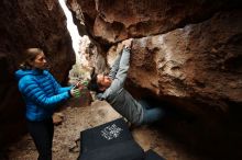 Bouldering in Hueco Tanks on 03/10/2019 with Blue Lizard Climbing and Yoga

Filename: SRM_20190310_1228090.jpg
Aperture: f/5.6
Shutter Speed: 1/320
Body: Canon EOS-1D Mark II
Lens: Canon EF 16-35mm f/2.8 L