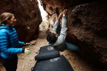 Bouldering in Hueco Tanks on 03/10/2019 with Blue Lizard Climbing and Yoga

Filename: SRM_20190310_1228340.jpg
Aperture: f/5.6
Shutter Speed: 1/320
Body: Canon EOS-1D Mark II
Lens: Canon EF 16-35mm f/2.8 L