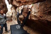 Bouldering in Hueco Tanks on 03/10/2019 with Blue Lizard Climbing and Yoga

Filename: SRM_20190310_1230400.jpg
Aperture: f/5.6
Shutter Speed: 1/160
Body: Canon EOS-1D Mark II
Lens: Canon EF 16-35mm f/2.8 L