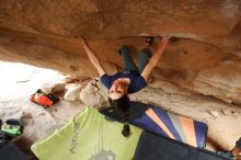 Bouldering in Hueco Tanks on 03/10/2019 with Blue Lizard Climbing and Yoga

Filename: SRM_20190310_1238010.jpg
Aperture: f/3.5
Shutter Speed: 1/320
Body: Canon EOS-1D Mark II
Lens: Canon EF 16-35mm f/2.8 L