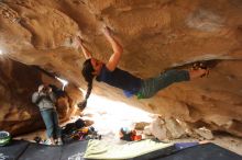 Bouldering in Hueco Tanks on 03/10/2019 with Blue Lizard Climbing and Yoga

Filename: SRM_20190310_1255300.jpg
Aperture: f/4.0
Shutter Speed: 1/160
Body: Canon EOS-1D Mark II
Lens: Canon EF 16-35mm f/2.8 L