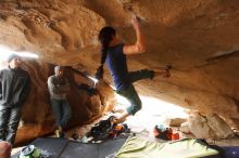 Bouldering in Hueco Tanks on 03/10/2019 with Blue Lizard Climbing and Yoga

Filename: SRM_20190310_1259320.jpg
Aperture: f/4.0
Shutter Speed: 1/125
Body: Canon EOS-1D Mark II
Lens: Canon EF 16-35mm f/2.8 L