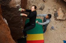 Bouldering in Hueco Tanks on 03/10/2019 with Blue Lizard Climbing and Yoga

Filename: SRM_20190310_1359490.jpg
Aperture: f/5.0
Shutter Speed: 1/250
Body: Canon EOS-1D Mark II
Lens: Canon EF 16-35mm f/2.8 L