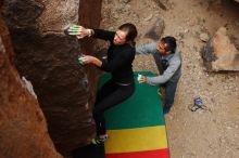 Bouldering in Hueco Tanks on 03/10/2019 with Blue Lizard Climbing and Yoga

Filename: SRM_20190310_1359570.jpg
Aperture: f/5.0
Shutter Speed: 1/250
Body: Canon EOS-1D Mark II
Lens: Canon EF 16-35mm f/2.8 L