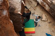 Bouldering in Hueco Tanks on 03/10/2019 with Blue Lizard Climbing and Yoga

Filename: SRM_20190310_1400400.jpg
Aperture: f/5.0
Shutter Speed: 1/200
Body: Canon EOS-1D Mark II
Lens: Canon EF 16-35mm f/2.8 L