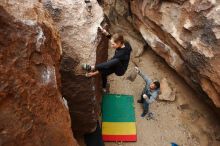 Bouldering in Hueco Tanks on 03/10/2019 with Blue Lizard Climbing and Yoga

Filename: SRM_20190310_1401110.jpg
Aperture: f/5.0
Shutter Speed: 1/200
Body: Canon EOS-1D Mark II
Lens: Canon EF 16-35mm f/2.8 L