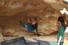 Bouldering in Hueco Tanks on 03/10/2019 with Blue Lizard Climbing and Yoga

Filename: SRM_20190310_1411480.jpg
Aperture: f/2.8
Shutter Speed: 1/200
Body: Canon EOS-1D Mark II
Lens: Canon EF 50mm f/1.8 II