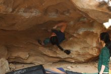 Bouldering in Hueco Tanks on 03/10/2019 with Blue Lizard Climbing and Yoga

Filename: SRM_20190310_1411490.jpg
Aperture: f/2.8
Shutter Speed: 1/250
Body: Canon EOS-1D Mark II
Lens: Canon EF 50mm f/1.8 II
