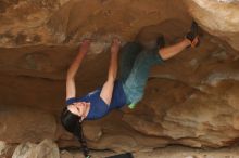 Bouldering in Hueco Tanks on 03/10/2019 with Blue Lizard Climbing and Yoga

Filename: SRM_20190310_1412130.jpg
Aperture: f/2.8
Shutter Speed: 1/250
Body: Canon EOS-1D Mark II
Lens: Canon EF 50mm f/1.8 II