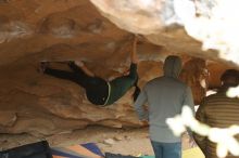 Bouldering in Hueco Tanks on 03/10/2019 with Blue Lizard Climbing and Yoga

Filename: SRM_20190310_1421310.jpg
Aperture: f/2.8
Shutter Speed: 1/320
Body: Canon EOS-1D Mark II
Lens: Canon EF 50mm f/1.8 II