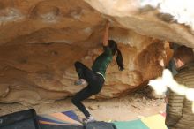 Bouldering in Hueco Tanks on 03/10/2019 with Blue Lizard Climbing and Yoga

Filename: SRM_20190310_1421361.jpg
Aperture: f/2.8
Shutter Speed: 1/250
Body: Canon EOS-1D Mark II
Lens: Canon EF 50mm f/1.8 II