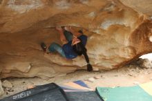 Bouldering in Hueco Tanks on 03/10/2019 with Blue Lizard Climbing and Yoga

Filename: SRM_20190310_1440010.jpg
Aperture: f/2.8
Shutter Speed: 1/200
Body: Canon EOS-1D Mark II
Lens: Canon EF 50mm f/1.8 II