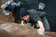 Bouldering in Hueco Tanks on 03/10/2019 with Blue Lizard Climbing and Yoga

Filename: SRM_20190310_1448400.jpg
Aperture: f/2.2
Shutter Speed: 1/400
Body: Canon EOS-1D Mark II
Lens: Canon EF 50mm f/1.8 II