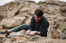 Bouldering in Hueco Tanks on 03/10/2019 with Blue Lizard Climbing and Yoga

Filename: SRM_20190310_1449310.jpg
Aperture: f/2.2
Shutter Speed: 1/1250
Body: Canon EOS-1D Mark II
Lens: Canon EF 50mm f/1.8 II