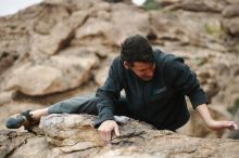 Bouldering in Hueco Tanks on 03/10/2019 with Blue Lizard Climbing and Yoga

Filename: SRM_20190310_1449320.jpg
Aperture: f/2.2
Shutter Speed: 1/1000
Body: Canon EOS-1D Mark II
Lens: Canon EF 50mm f/1.8 II