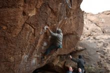 Bouldering in Hueco Tanks on 03/10/2019 with Blue Lizard Climbing and Yoga

Filename: SRM_20190310_1456420.jpg
Aperture: f/2.8
Shutter Speed: 1/200
Body: Canon EOS-1D Mark II
Lens: Canon EF 16-35mm f/2.8 L