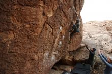 Bouldering in Hueco Tanks on 03/10/2019 with Blue Lizard Climbing and Yoga

Filename: SRM_20190310_1457010.jpg
Aperture: f/5.6
Shutter Speed: 1/400
Body: Canon EOS-1D Mark II
Lens: Canon EF 16-35mm f/2.8 L