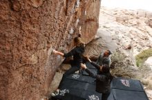 Bouldering in Hueco Tanks on 03/10/2019 with Blue Lizard Climbing and Yoga

Filename: SRM_20190310_1500000.jpg
Aperture: f/5.6
Shutter Speed: 1/250
Body: Canon EOS-1D Mark II
Lens: Canon EF 16-35mm f/2.8 L