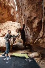 Bouldering in Hueco Tanks on 03/10/2019 with Blue Lizard Climbing and Yoga

Filename: SRM_20190310_1503030.jpg
Aperture: f/5.6
Shutter Speed: 1/250
Body: Canon EOS-1D Mark II
Lens: Canon EF 16-35mm f/2.8 L