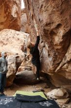 Bouldering in Hueco Tanks on 03/10/2019 with Blue Lizard Climbing and Yoga

Filename: SRM_20190310_1509080.jpg
Aperture: f/5.6
Shutter Speed: 1/125
Body: Canon EOS-1D Mark II
Lens: Canon EF 16-35mm f/2.8 L