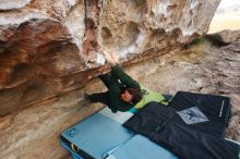 Bouldering in Hueco Tanks on 03/15/2019 with Blue Lizard Climbing and Yoga

Filename: SRM_20190315_0902320.jpg
Aperture: f/5.6
Shutter Speed: 1/125
Body: Canon EOS-1D Mark II
Lens: Canon EF 16-35mm f/2.8 L