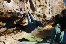 Bouldering in Hueco Tanks on 03/15/2019 with Blue Lizard Climbing and Yoga

Filename: SRM_20190315_0912570.jpg
Aperture: f/2.8
Shutter Speed: 1/2500
Body: Canon EOS-1D Mark II
Lens: Canon EF 50mm f/1.8 II