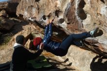 Bouldering in Hueco Tanks on 03/15/2019 with Blue Lizard Climbing and Yoga

Filename: SRM_20190315_0923131.jpg
Aperture: f/4.0
Shutter Speed: 1/800
Body: Canon EOS-1D Mark II
Lens: Canon EF 50mm f/1.8 II