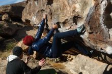 Bouldering in Hueco Tanks on 03/15/2019 with Blue Lizard Climbing and Yoga

Filename: SRM_20190315_0923250.jpg
Aperture: f/4.0
Shutter Speed: 1/800
Body: Canon EOS-1D Mark II
Lens: Canon EF 50mm f/1.8 II