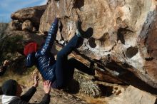 Bouldering in Hueco Tanks on 03/15/2019 with Blue Lizard Climbing and Yoga

Filename: SRM_20190315_0924020.jpg
Aperture: f/4.0
Shutter Speed: 1/800
Body: Canon EOS-1D Mark II
Lens: Canon EF 50mm f/1.8 II