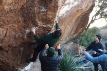 Bouldering in Hueco Tanks on 03/15/2019 with Blue Lizard Climbing and Yoga

Filename: SRM_20190315_1002050.jpg
Aperture: f/2.8
Shutter Speed: 1/500
Body: Canon EOS-1D Mark II
Lens: Canon EF 50mm f/1.8 II
