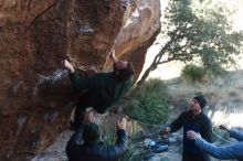 Bouldering in Hueco Tanks on 03/15/2019 with Blue Lizard Climbing and Yoga

Filename: SRM_20190315_1002120.jpg
Aperture: f/2.8
Shutter Speed: 1/800
Body: Canon EOS-1D Mark II
Lens: Canon EF 50mm f/1.8 II