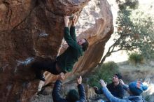Bouldering in Hueco Tanks on 03/15/2019 with Blue Lizard Climbing and Yoga

Filename: SRM_20190315_1002200.jpg
Aperture: f/2.8
Shutter Speed: 1/800
Body: Canon EOS-1D Mark II
Lens: Canon EF 50mm f/1.8 II
