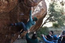 Bouldering in Hueco Tanks on 03/15/2019 with Blue Lizard Climbing and Yoga

Filename: SRM_20190315_1006190.jpg
Aperture: f/4.0
Shutter Speed: 1/500
Body: Canon EOS-1D Mark II
Lens: Canon EF 50mm f/1.8 II