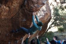 Bouldering in Hueco Tanks on 03/15/2019 with Blue Lizard Climbing and Yoga

Filename: SRM_20190315_1006240.jpg
Aperture: f/4.0
Shutter Speed: 1/500
Body: Canon EOS-1D Mark II
Lens: Canon EF 50mm f/1.8 II